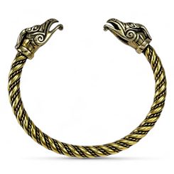 CELTIC DRAGON, brass bracelet