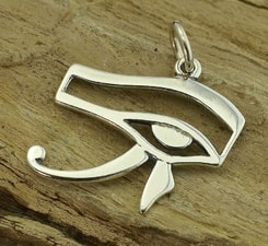 Horus Eye, ancient Egypt, silver pendant