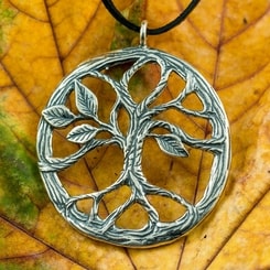 YGGDRASIL Baum Anhänger, Silber