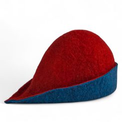Chapeau de feutre médiéval, laine