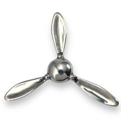 Spitfire Supermarine, hélice, pendentif en argent