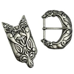 FENRIR Borre style - belt buckle and zinc antique silver