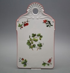 Forest Berries - Antique Porcelain Cutting / Serving Board