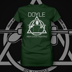 DOYLE STYLE, Irish Stick Fighting, grünes Damen-T-Shirt