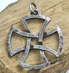 TEMPLAR CROSS, forged pendant