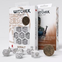 Dice Set The Witcher Geralt - White Wolf