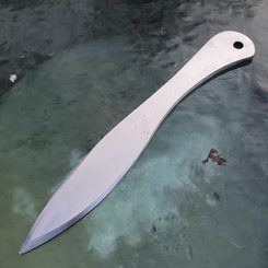 BOAR throwing Knife polished steel - 1 piece