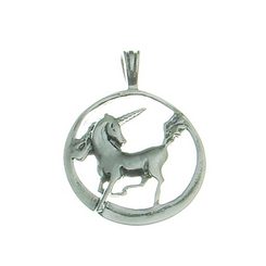 Licorne - pendentif en argent Ag 925