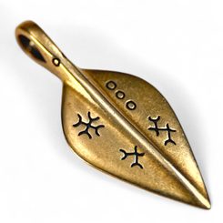 SPEARHEAD ALLEMAND, pendentif en bronze