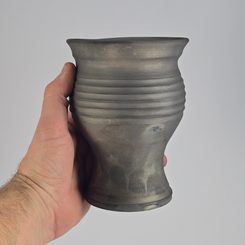 Medieval wooden tankard