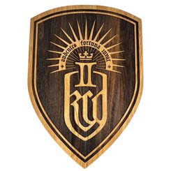 Bouclier mural en bois XXL, Kingdom Come: Deliverance 2