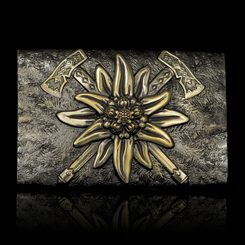 Belt buckle Edelweiss, brass