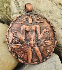 LIBRA, zodiac, pendant