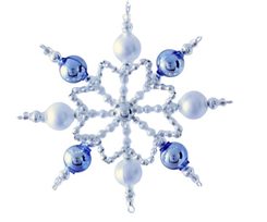 SNOWFLAKE Yule Decoration from Bohemia