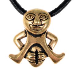 Sheela-na-Gig, pendant, bronze