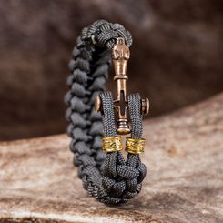 FENRIR, cuff bracelet, bronze