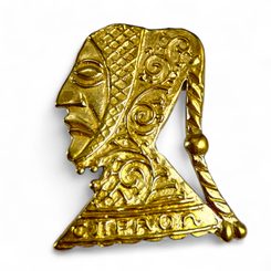 Hooded Man, medieval pilgrim badge