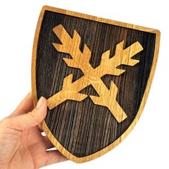 TSCHECHISCHER LÖWE, mittelalterliches Wappen im Schild 20cm