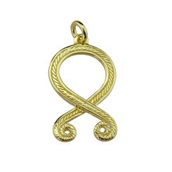 CROIX DE TROLL, Rune Odal, pendentif, or 14K