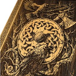 Odin, wall decoration, wood 32x46cm