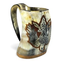Falcon, Viking horn cup