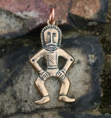 Homme de Martynika trésor, pendentif, bronze