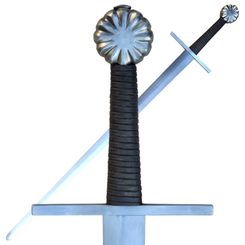 MORVEN, épée médiévale à une main, Full Tang