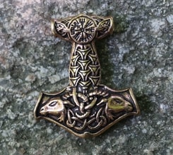 DAGR, Thor's Hammer, pendant, bronze