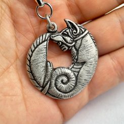 BOAR, bronze pendant