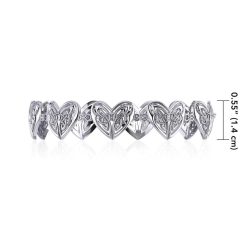 KNOTS OF LIFE, silver bangle, Ag 925, 9 g