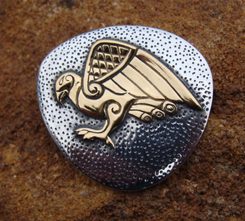 CELTIC EAGLE, silver pendant