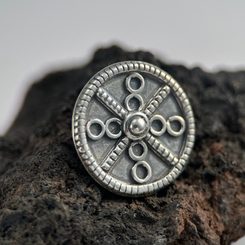 TARANIS WHEEL, bronze, pendant, replica Bohemia