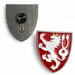 Czech Lion, historical emblem - badge, pin, enamel