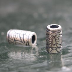 VIKING BEARD RING - Greybeard, silver