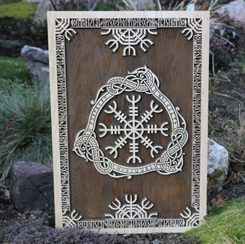 HELM OF AWE Wall Decoration Plaquette 32 x 45 cm