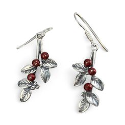 Cranberries, Earrings, silver