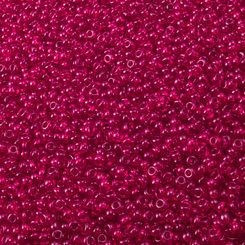 Preciosa seedbeads, red, transparent 10 / 0