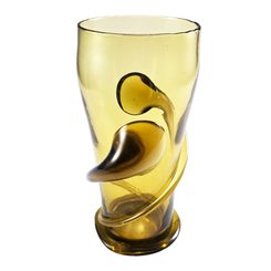 LEONARDA, forest green glass, goblet