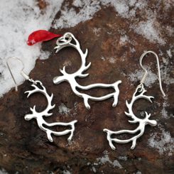 PORO, Sami reindeer, jewellery set, silver 925