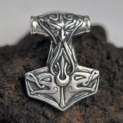 MARTEAU DE THOR - TÓR, pendentif, d'argent