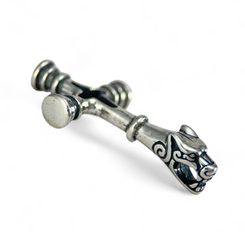 FENRIR - ISLAND WOLF CROSS, silver 925