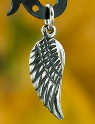 ANGEL WING, silver amulet, Ag 925