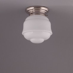 FRONTIER, Ceiling Lamp, nickel angular fixture
