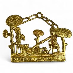 Folk feast, medieval pilgrim badge
