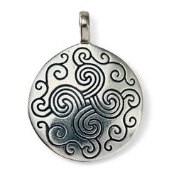 BRONZE AGE SUN II, silver pendant