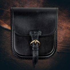 GENTLEMAN, Leather Belt Bag - noir