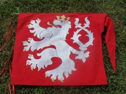 CUSTOM MADE HISTORICAL BANNER CZECH LION