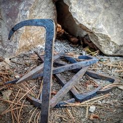 Iron Forged Tent Peg