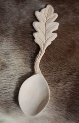 OAK LEAF, carved spoon