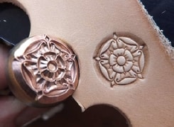 MEDIEVAL ROSE, leather stamp